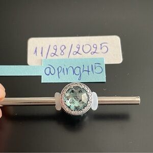 Pandora Glacier Blue Radiant Hearts Charm